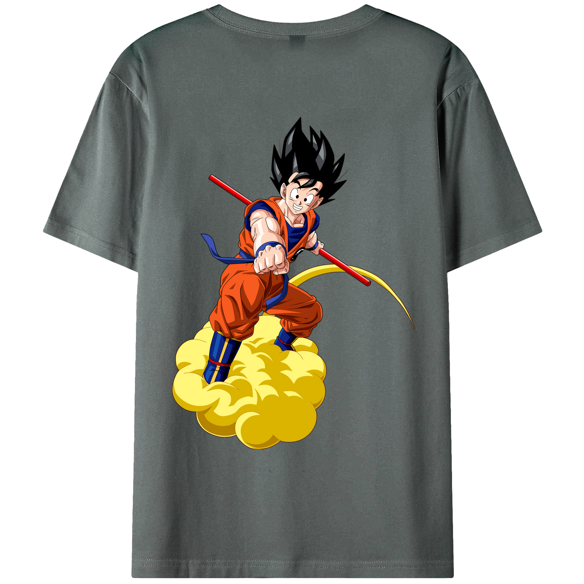 （画像用） ドラゴンボール 孫 悟飯（そんごはん）DRAGON BALL Son Gohan 綿100％ メンズ半袖Tシャツ（バックプリント） 通気性